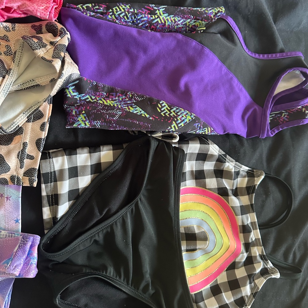 Purple and Black Athletic Tank Top
